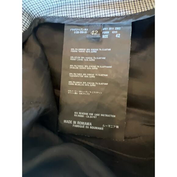 PRADA Cropped Trousers | Houndstooth Stretch Blend - Picture 10 of 12